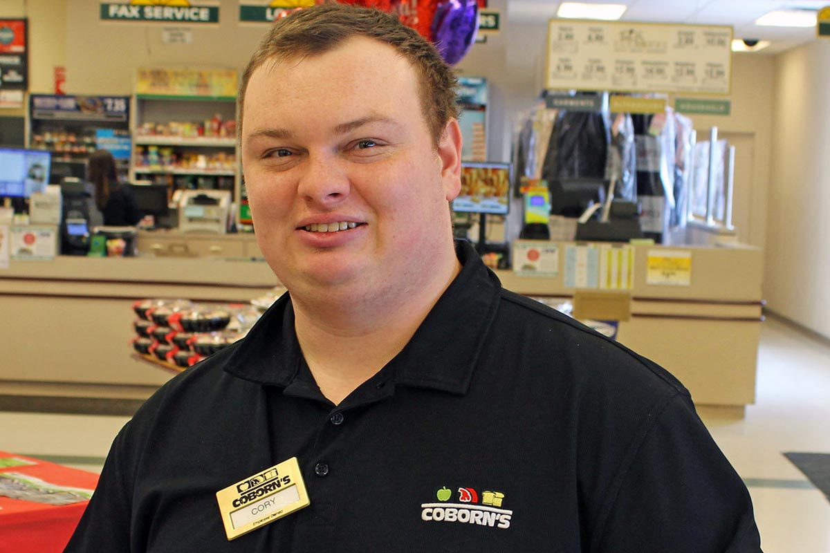 CORY PUTS HIS GREAT PEOPLE SKILLS TO WORK AT COBORN’S